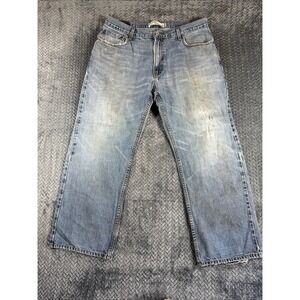Levi's 559 Jeans Mens 36x30 Blue Relaxed Fit Straight Leg Denim Distressed